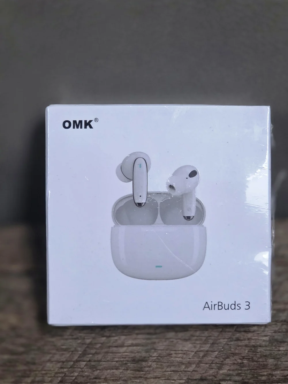 OMK AirBuds 3 True Wireless Bluetooth Earbuds - with Case / White NIB BIN1k
